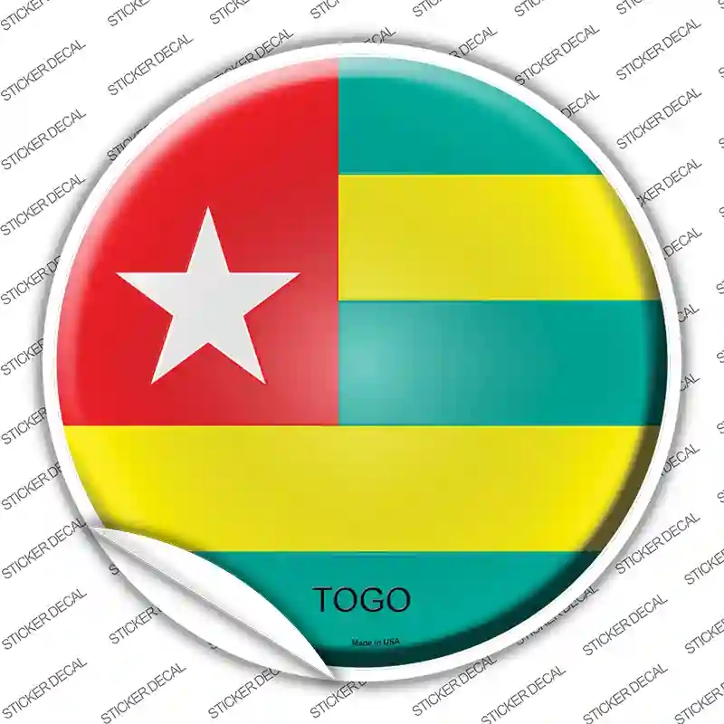 C-443s-S Togo Country Novelty Circle Sticker Decal - Small