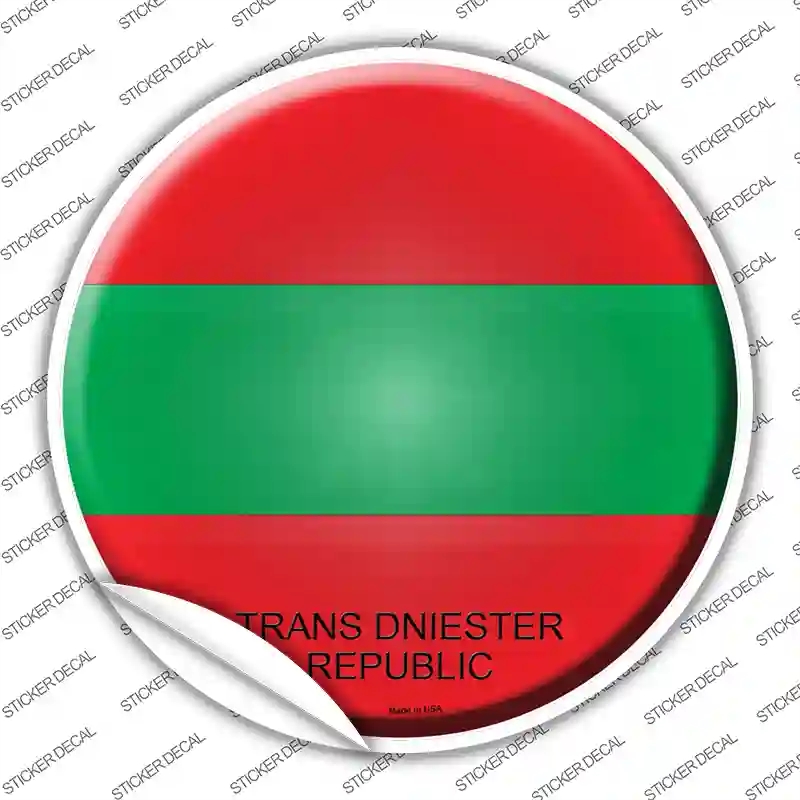 C-446s-S Trans Dniester Republic Novelty Circle Sticker Decal - Small