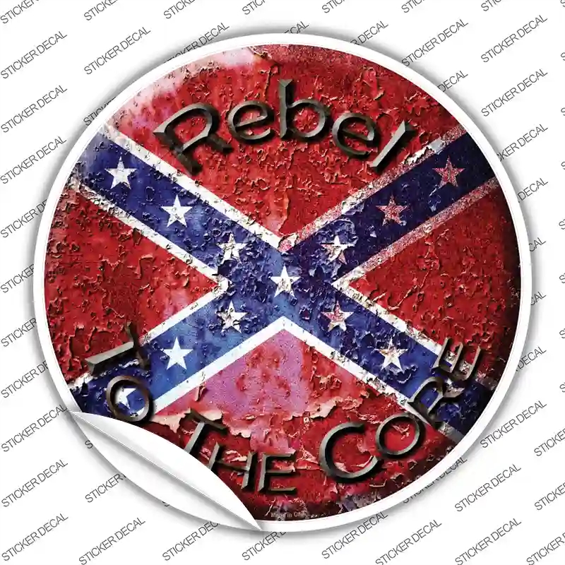 C-503s-S Rebel to the Core Novelty Circle Sticker Decal - Small