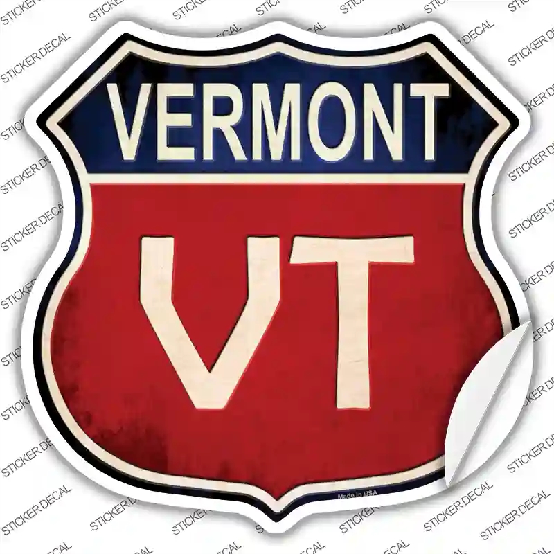 HS-540s-S Vermont Novelty Highway Shield Sticker Decal - Small