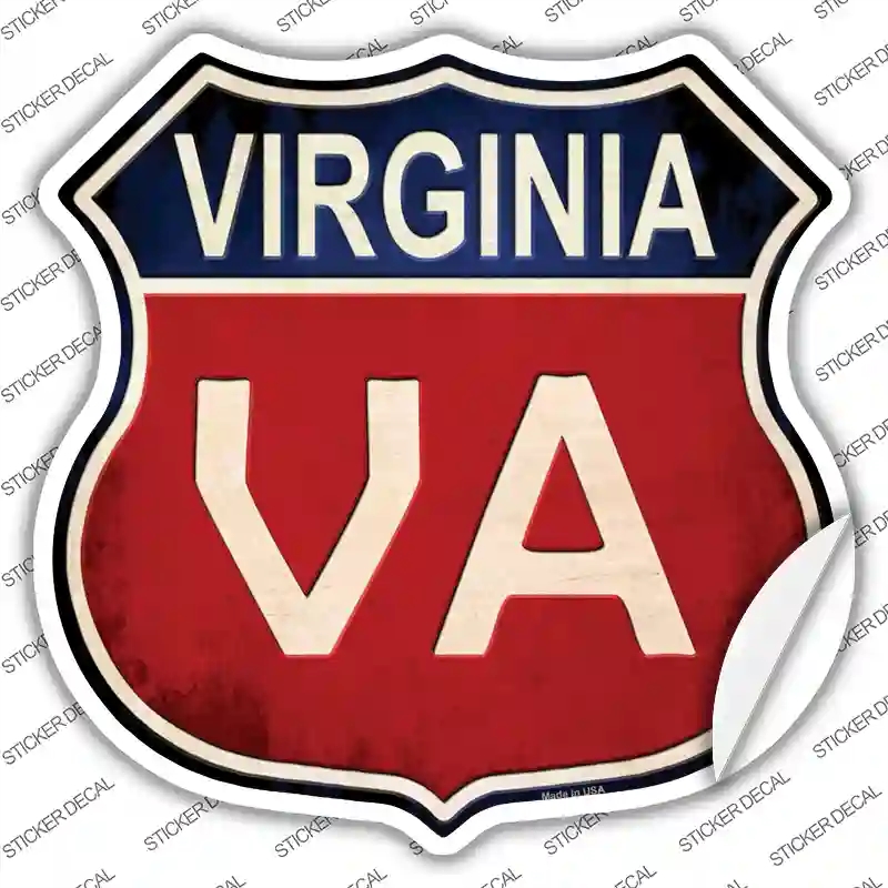 HS-541s-XL Virginia Novelty Highway Shield Sticker Decal - Extra Large