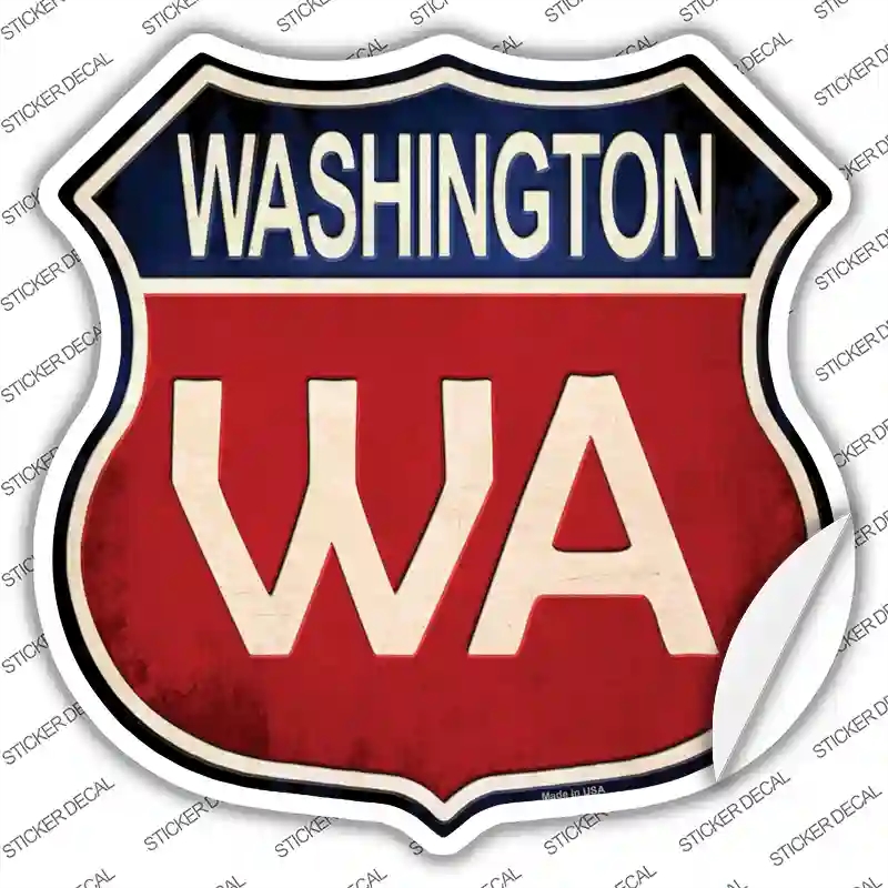 HS-542s-XL Washington Novelty Highway Shield Sticker Decal - Extra Large