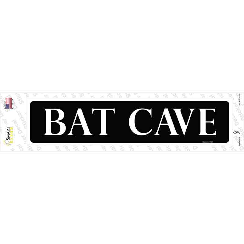 K-1282s-M Bat Cave Novelty Narrow Sticker Decal - Medium