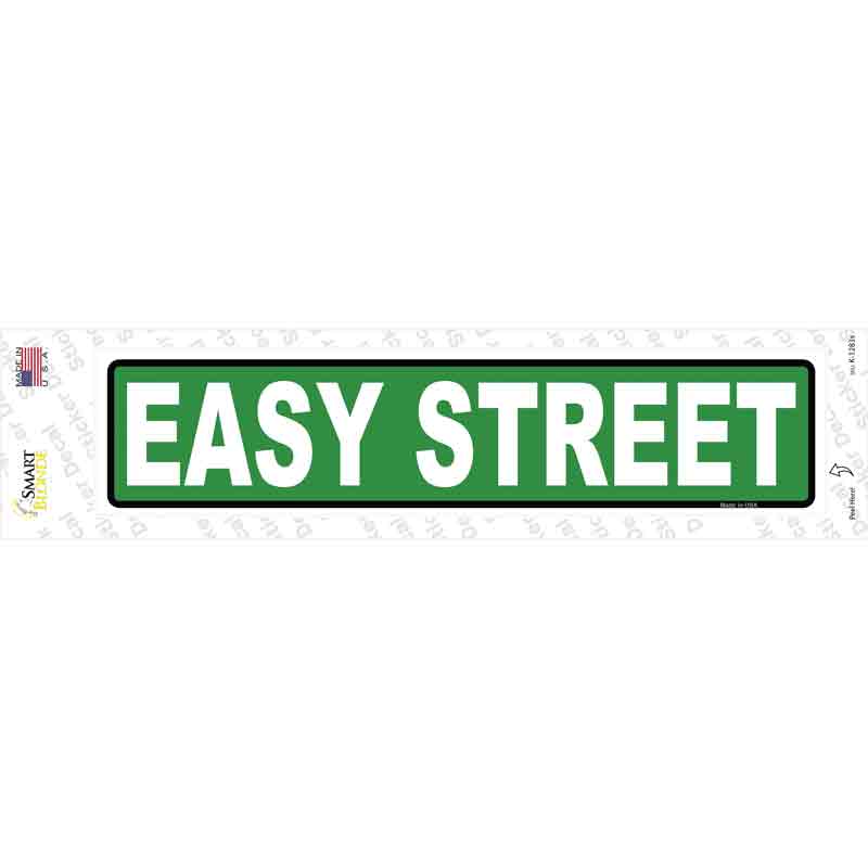 K-1283s-M Easy Street Novelty Narrow Sticker Decal - Medium