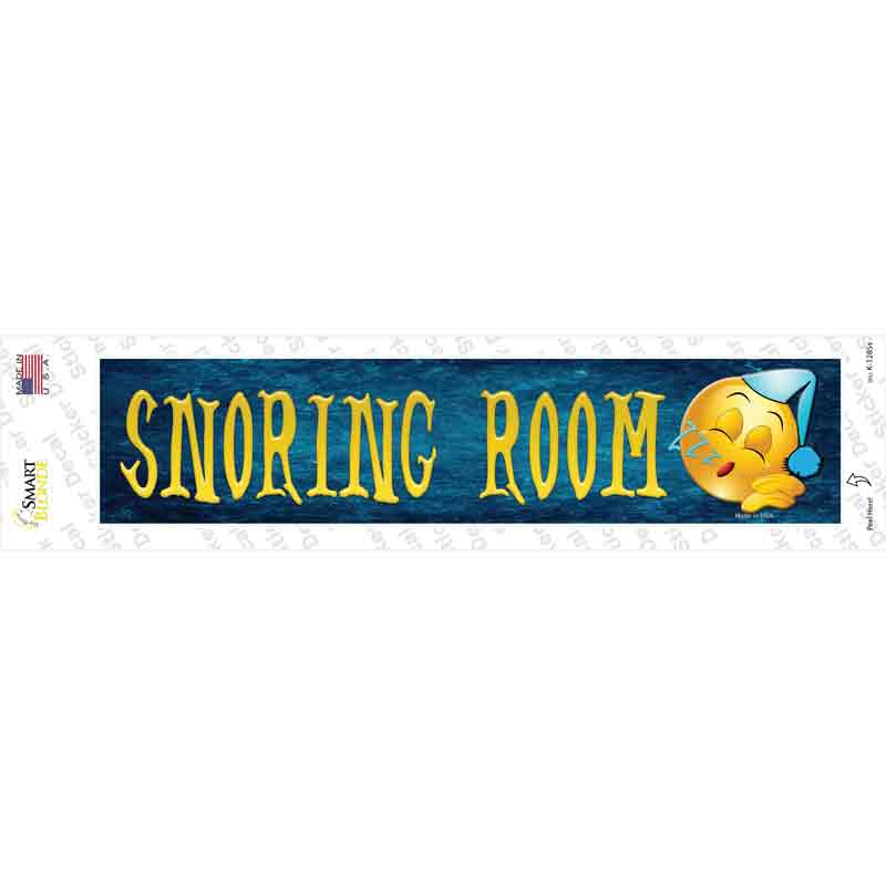 K-1285s-M Snoring Room Novelty Narrow Sticker Decal - Medium