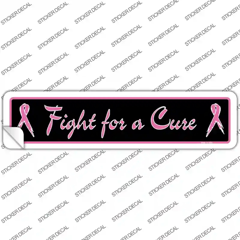 K-1297s-S Fight for A Cure Novelty Narrow Sticker Decal - Small