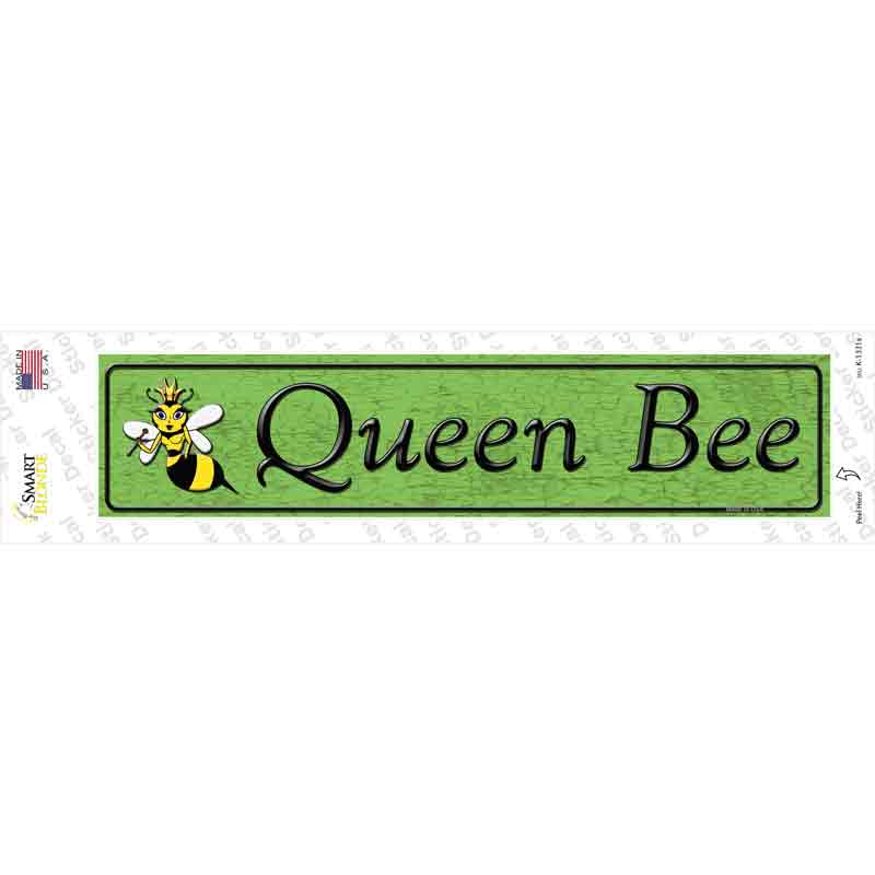 K-1331s-M Queen Bee Novelty Narrow Sticker Decal - Medium