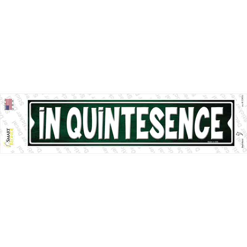 K-1341s-M In Quintesence Novelty Narrow Sticker Decal - Medium