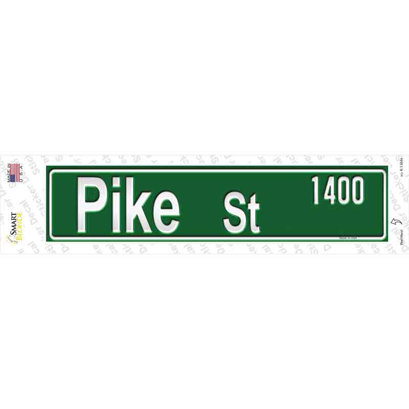 K-1364s-M Pike St 1400 Novelty Narrow Sticker Decal - Medium