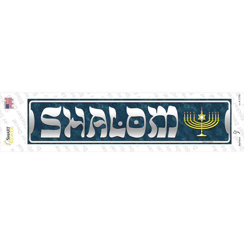 K-1370s-M Shalom Novelty Narrow Sticker Decal - Medium