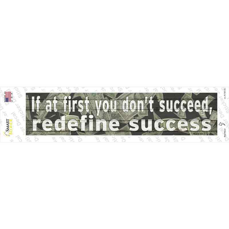 K-1613s-M Redefine Success Novelty Narrow Sticker Decal - Medium