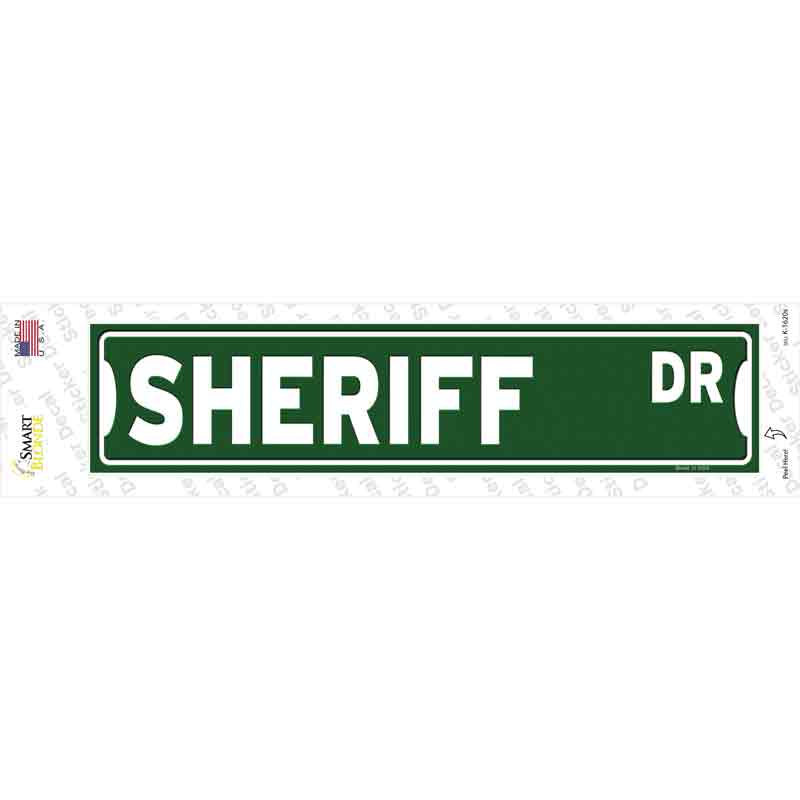 K-1620s-M Sheriff Dr Novelty Narrow Sticker Decal - Medium
