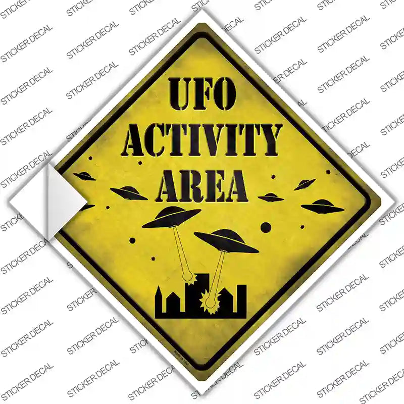 CX-628s-S UFO Activity Area Novelty Diamond Sticker Decal - Small