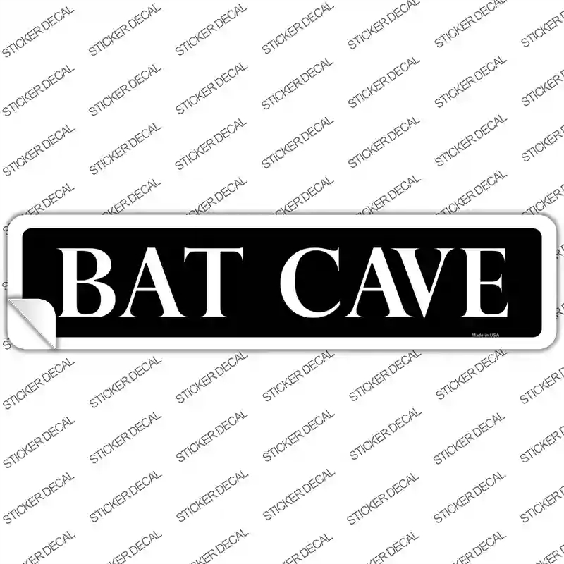 K-1282s-L Bat Cave Novelty Narrow Sticker Decal - Large