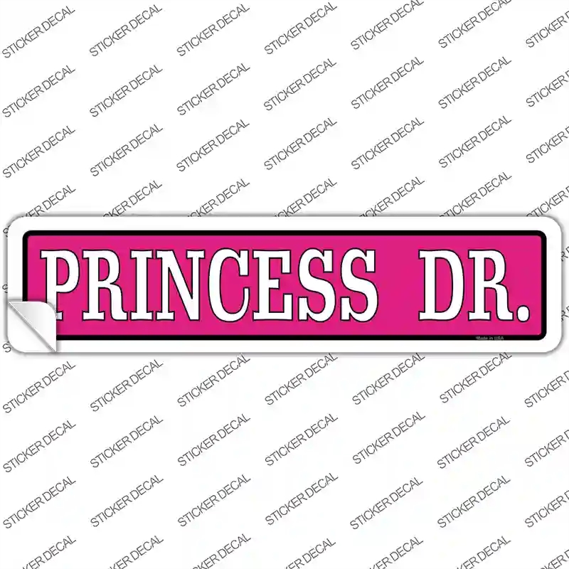 K-1289s-XL Princess Dr. Novelty Narrow Sticker Decal - Extra Large