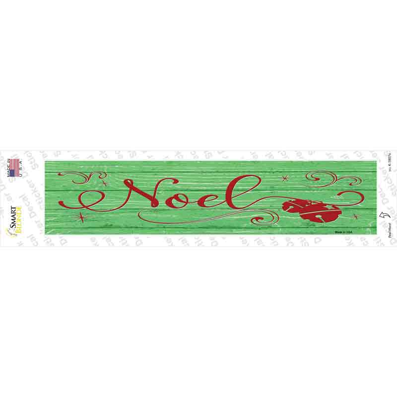 K-1807s-M Noel Green Novelty Narrow Sticker Decal - Medium