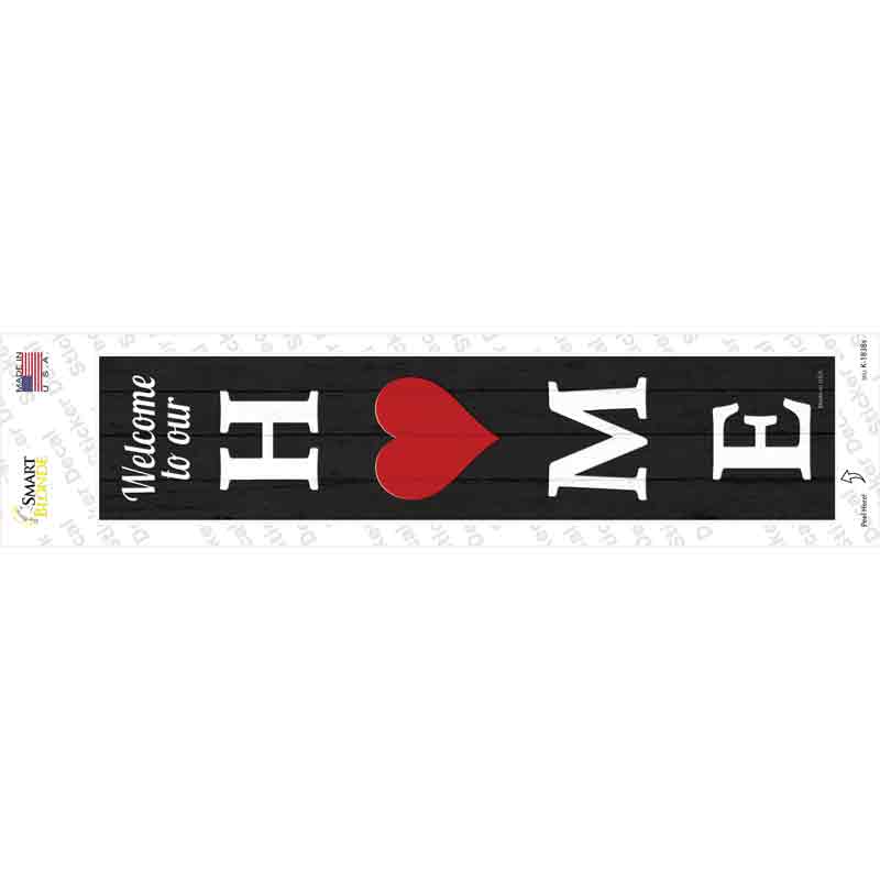 K-1838s-M Home Heart Novelty Narrow Sticker Decal - Medium