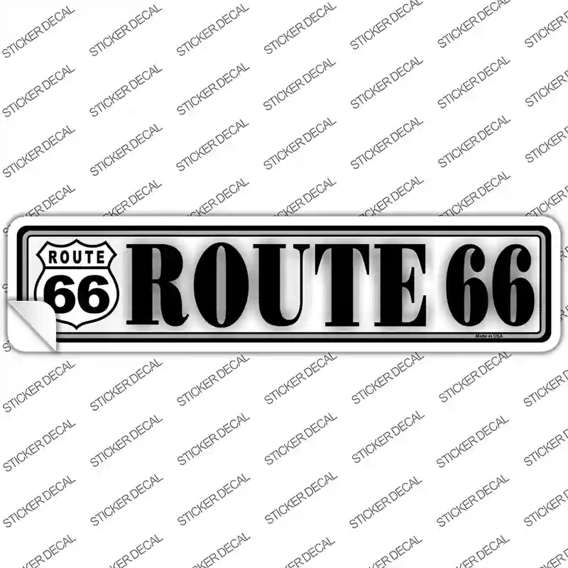 K-1295s-L Route 66 Novelty Narrow Sticker Decal - Large