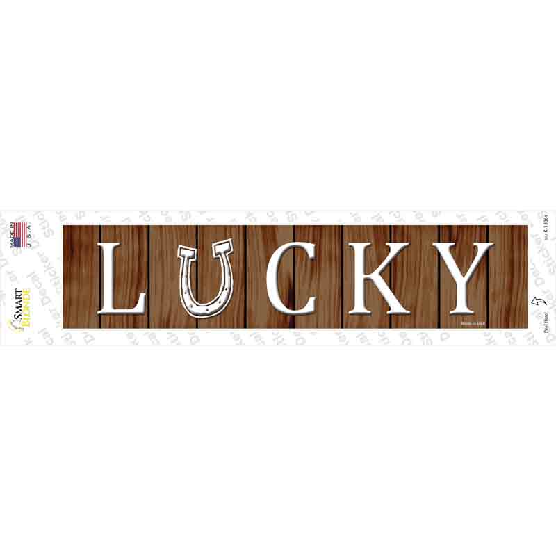 K-1336s-M Lucky Novelty Narrow Sticker Decal - Medium