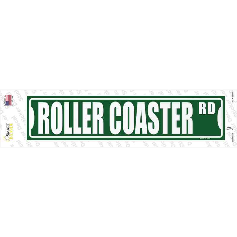 K-1869s-M Roller Coaster Rd Novelty Narrow Sticker Decal - Medium