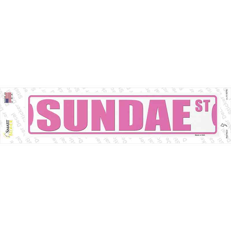 K-1879s-M Sundae St Novelty Narrow Sticker Decal - Medium