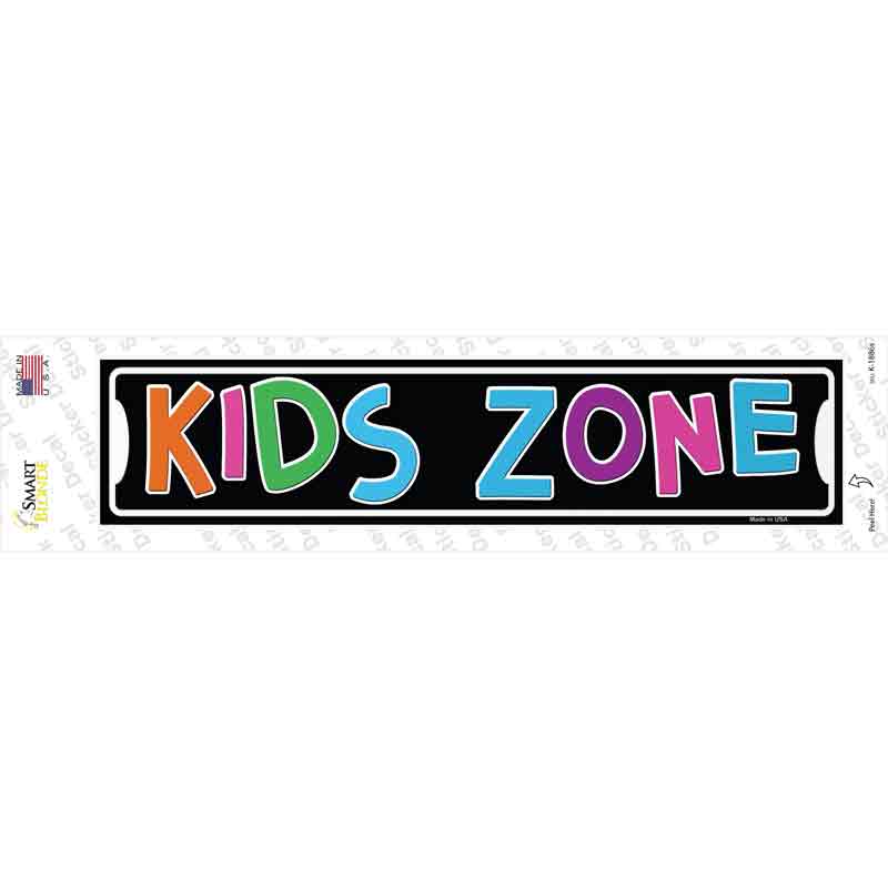 K-1886s-M Kids Zone Novelty Narrow Sticker Decal - Medium