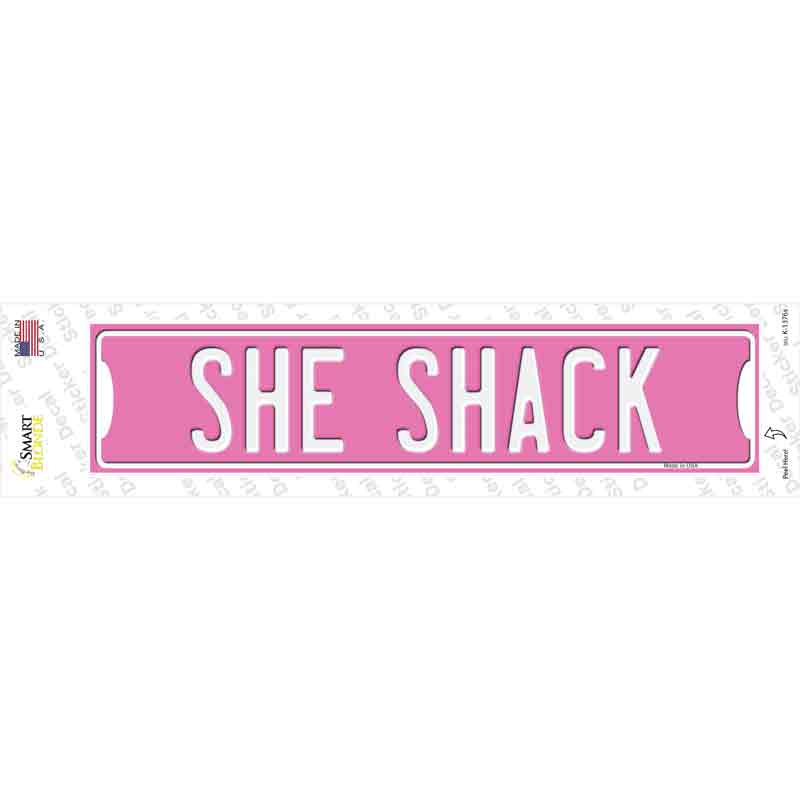 K-1376s-M She Shack Novelty Narrow Sticker Decal - Medium