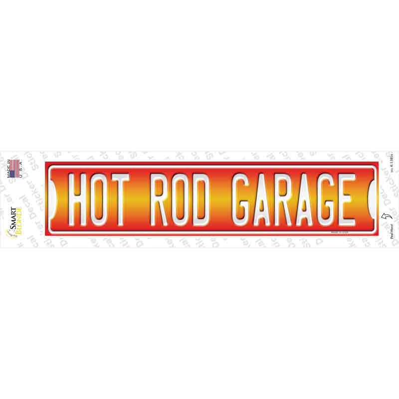 K-1385s-M Hot Rod Garage Novelty Narrow Sticker Decal - Medium
