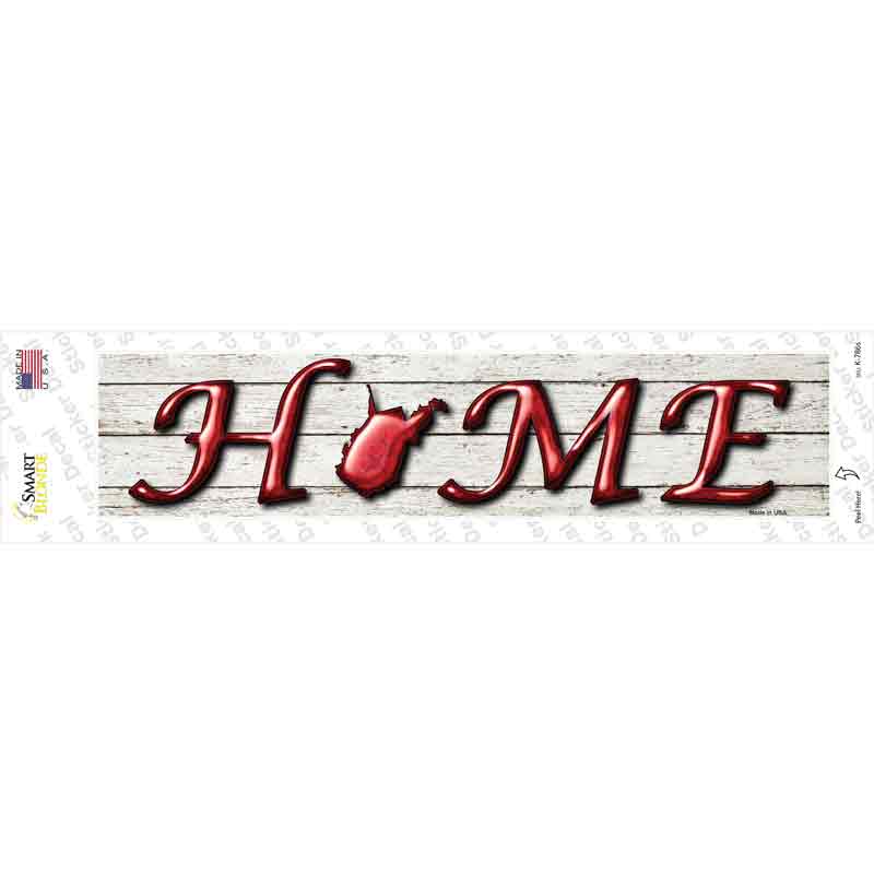 K-786s-M West Virginia Home Outline Novelty Narrow Sticker Decal - Medium
