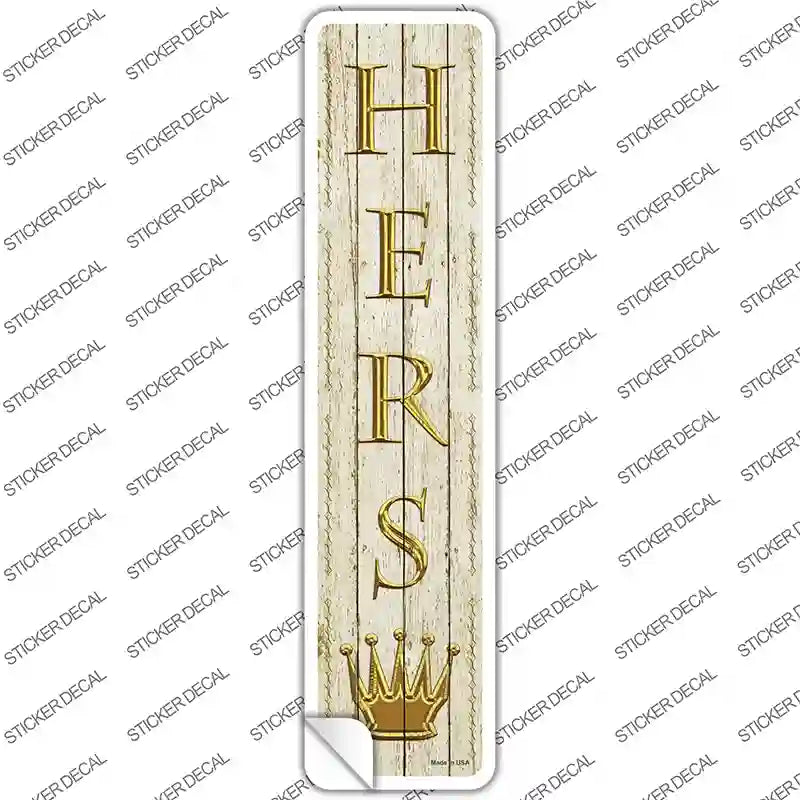 K-1446s-L Hers Novelty Narrow Sticker Decal - Large