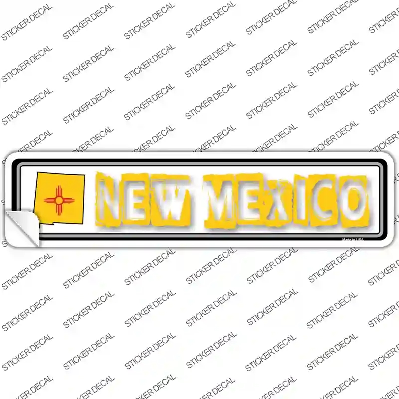 K-330s-L   Mexico Outline Novelty Narrow Sticker Decal - Large