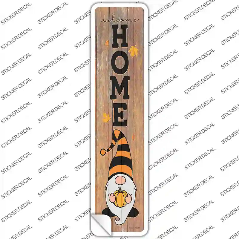 K-1787s-S Home Orange Gnome Novelty Narrow Sticker Decal - Small
