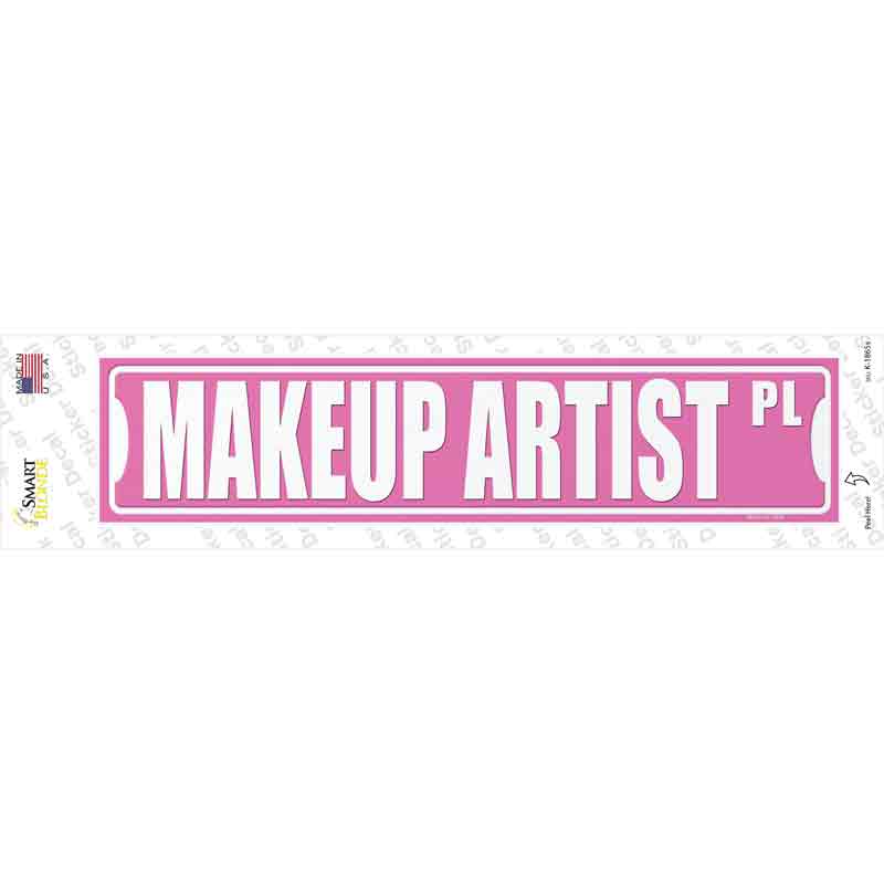 K-1865s-M Makeup Artist Pl Novelty Narrow Sticker Decal - Medium