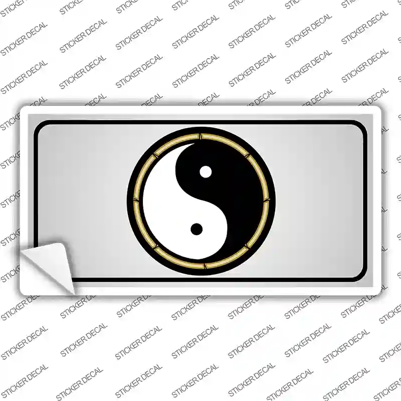 LP-1051s-L Yin & Yang Novelty Sticker Decal - Large