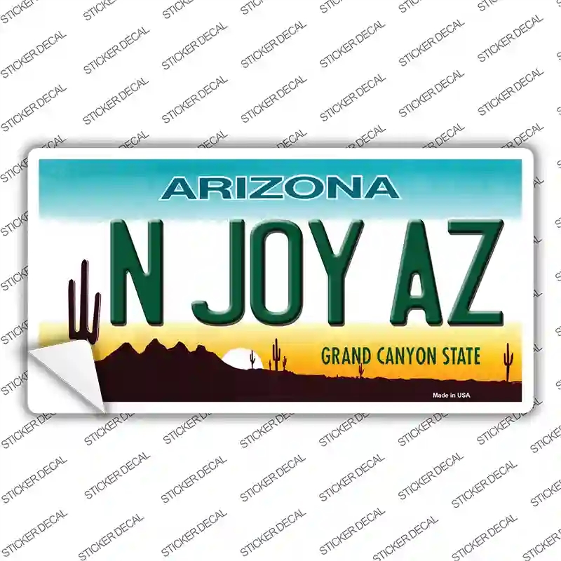 LP-1068s-S N Joy Arizona Novelty Sticker Decal - Small