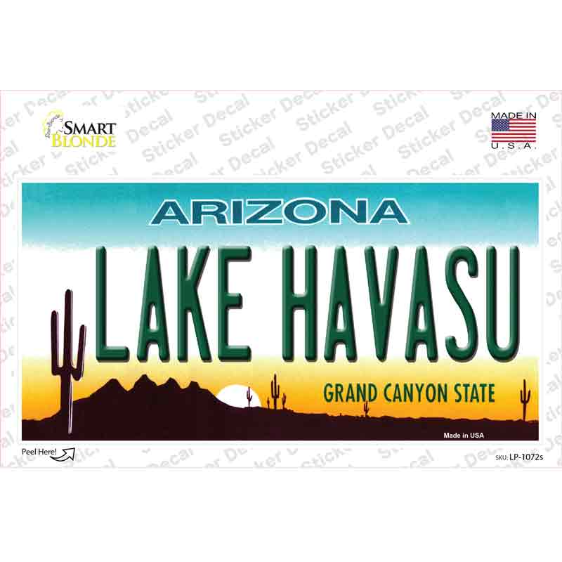 LP-1072s-M Lake Havasu Arizona Novelty Sticker Decal - Medium