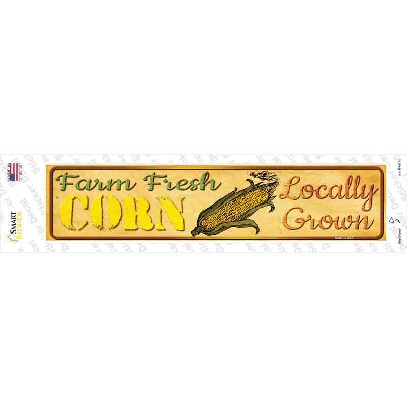 K-661s-M Farm Fresh Corn Novelty Narrow Sticker Decal - Medium