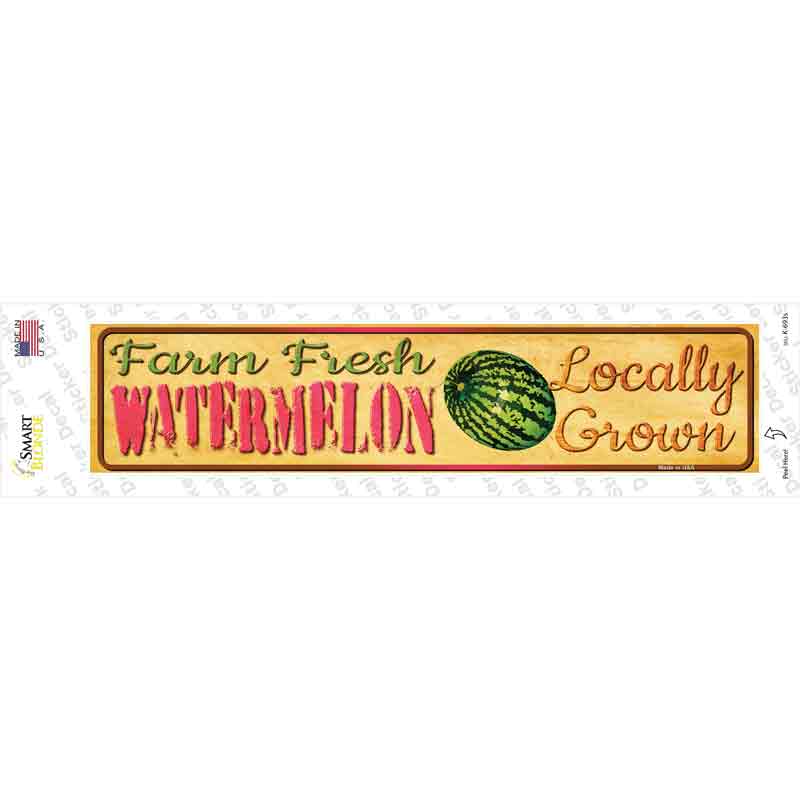 K-693s-M Farm Fresh Watermelon Novelty Narrow Sticker Decal - Medium