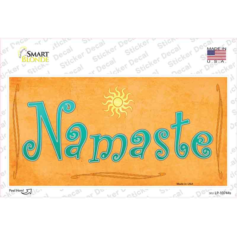 LP-10744s-M Namaste Novelty Sticker Decal - Medium