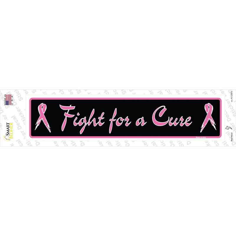K-1297s-M Fight for A Cure Novelty Narrow Sticker Decal - Medium