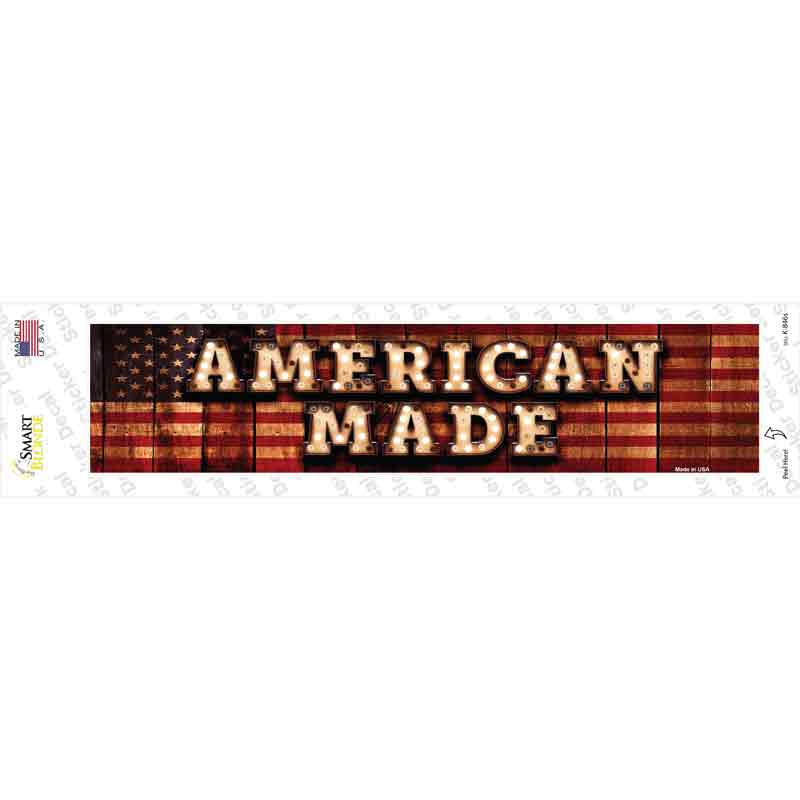 K-846s-M American Made Bulb Lettering Novelty Narrow Sticker Decal - Medium