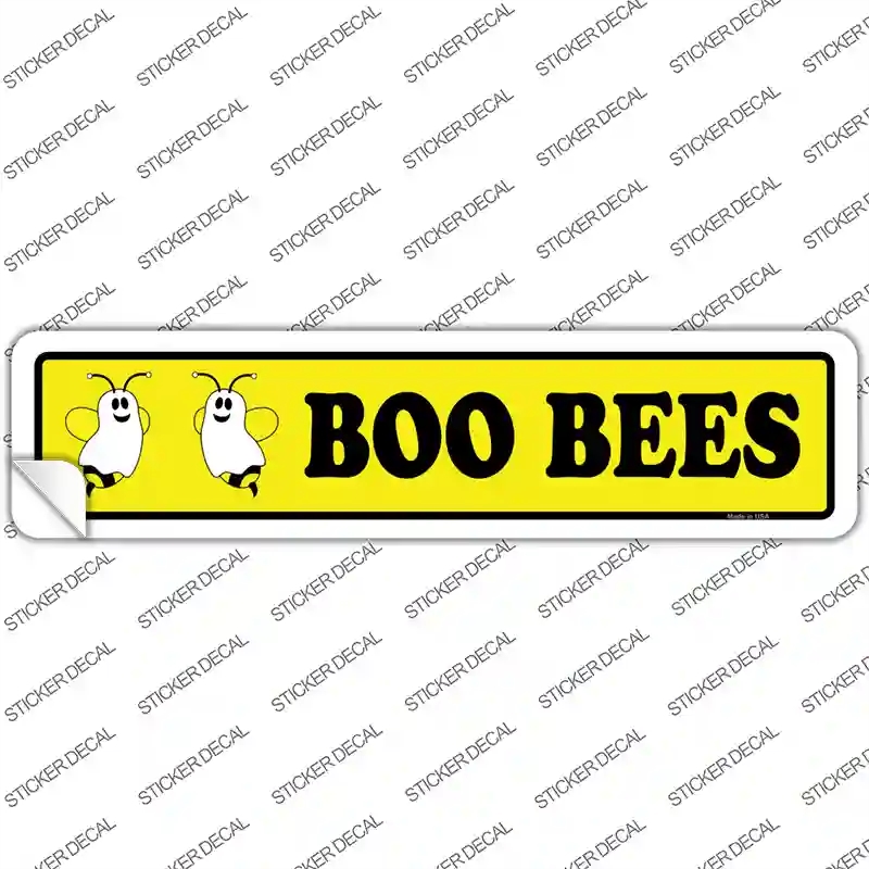 K-1310s-L Boo Bees Novelty Narrow Sticker Decal - Large