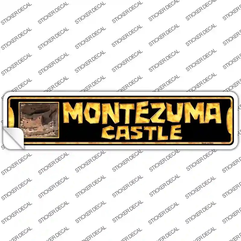 K-1365s-S Montezuma Castle Novelty Narrow Sticker Decal - Small
