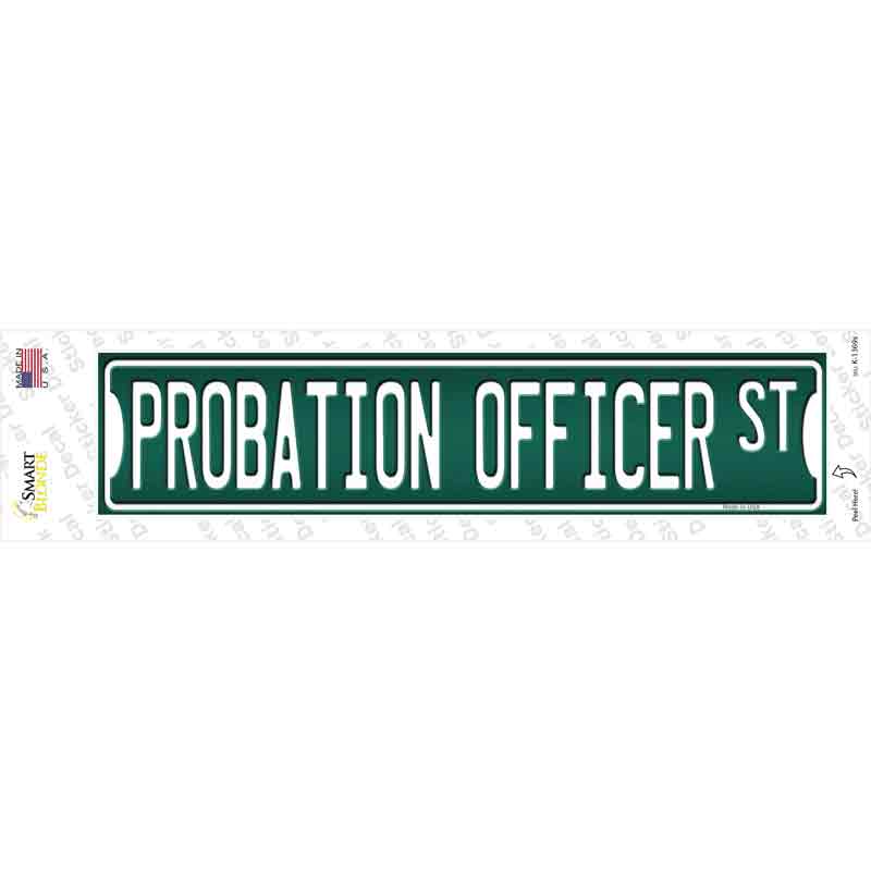 K-1369s-M Probation Officer St Novelty Narrow Sticker Decal - Medium