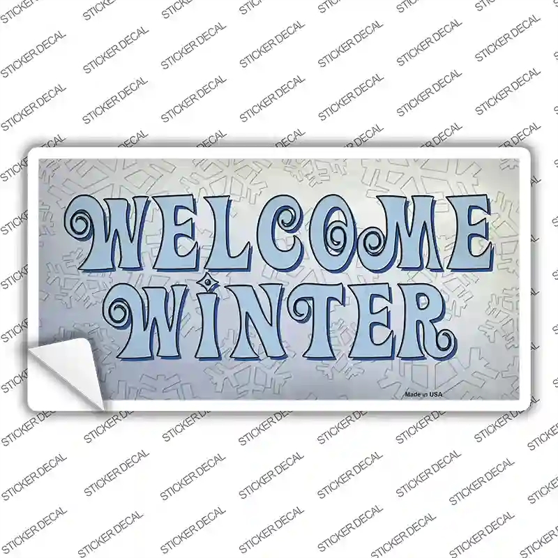 LP-13775s-XL Welcome Winter Novelty Sticker Decal - Extra Large