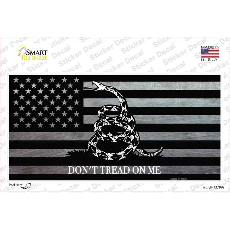 LP-13799s-M Dont Tread on Me American Flag Novelty Sticker Decal - Medium