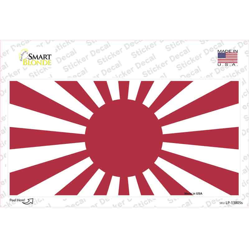 LP-13805s-M Rising Sun Japan Novelty Sticker Decal - Medium