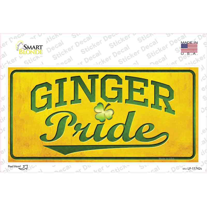 LP-11742s-M Ginger Pride Novelty Sticker Decal - Medium