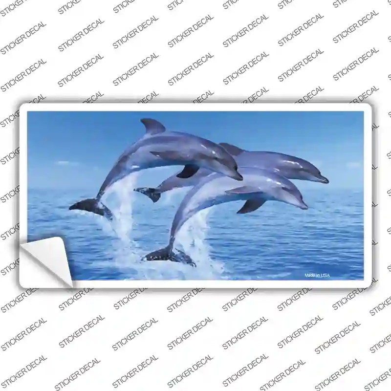 LP-1186s-L Dolphins Novelty Sticker Decal - Large