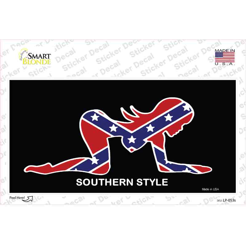 LP-053s-M Southern Style Sexy Novelty Sticker Decal - Medium